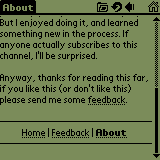 [AvantGo screen shot 3]