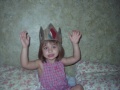 Madeline with a crown on